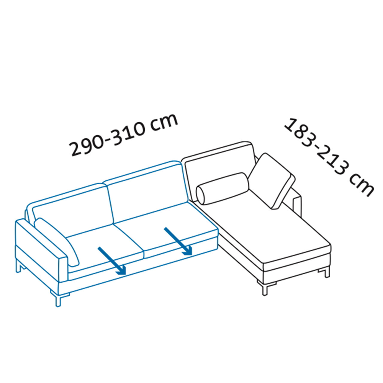 Maßzeichnung alba Garnitur Y1 + A2