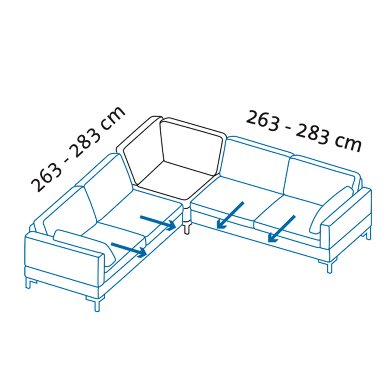 Maßzeichnung alba Garnitur X1 + E + X2 Maßzeichnung alba Garnitur X1 + E + X2