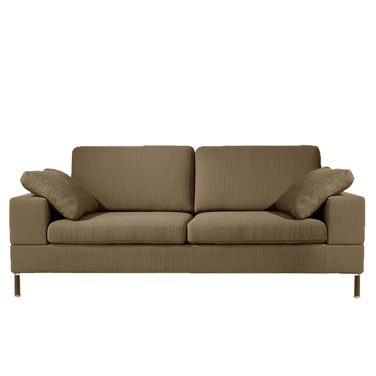 brühl alba - Sofa 2,5-Sitzer Braunes Sofa mit zwei Sitzplätzen.