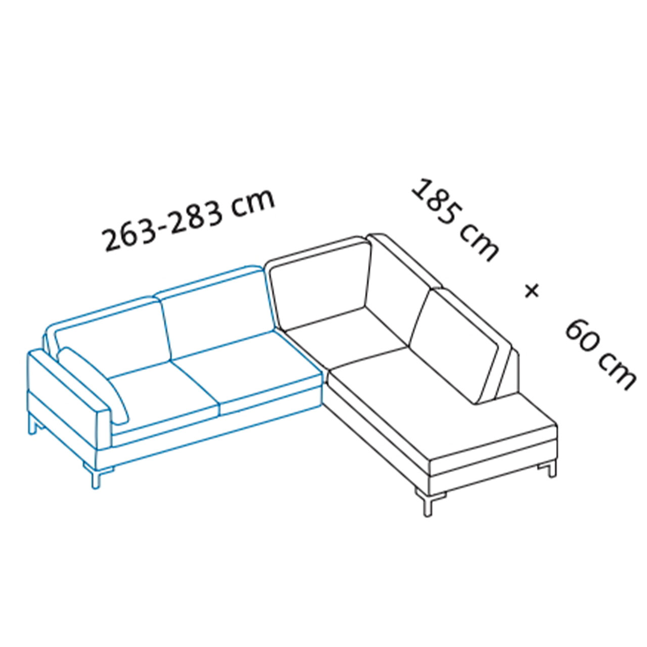 Maßzeichnung alba system Garnitur X1 + C2Maßzeichnung alba system Garnitur X1 + D2