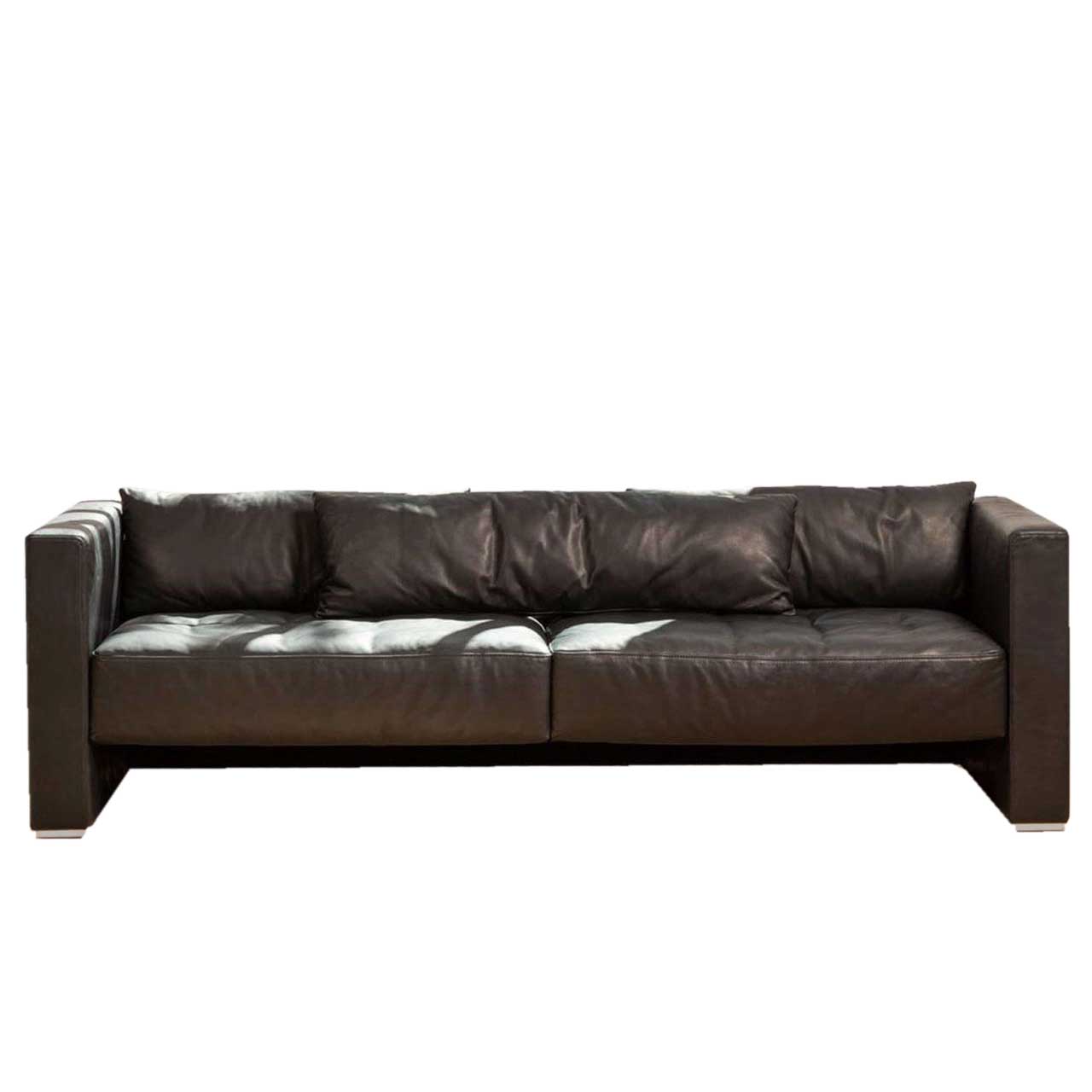 brühl visavis Sofa 21713 Dunkelbraunes Ledersofa.