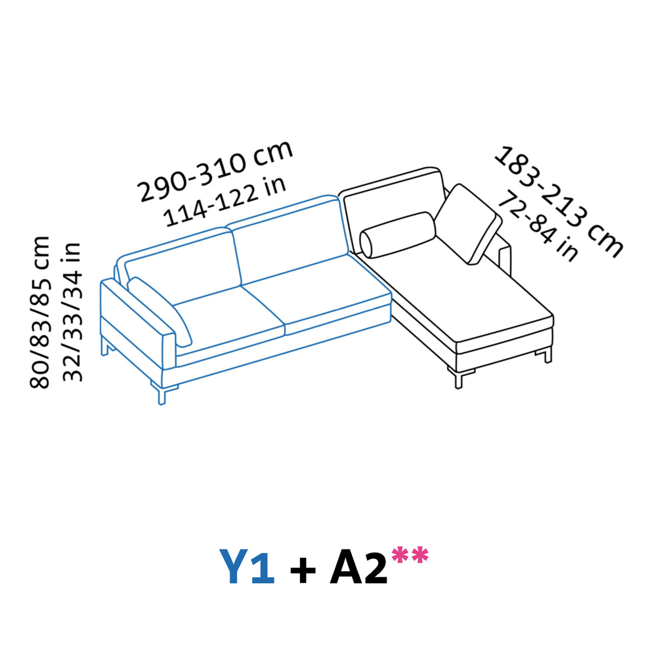 Maßzeichnung alba system Y1 + A2
