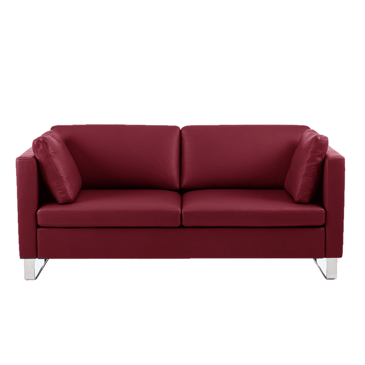 brühl alba - Sofa 2-Sitzer small Rotes Sofa mit zwei Sitzplätzen.