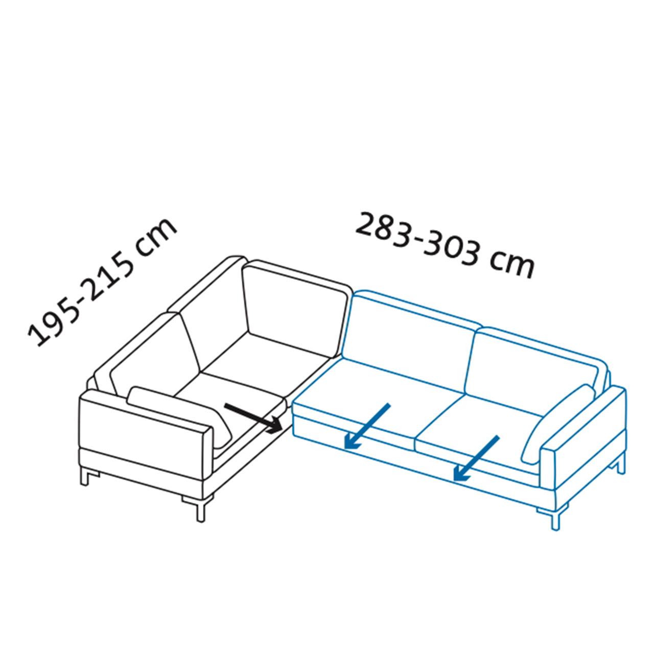 Maßzeichnung alba Garnitur B1 + Y2