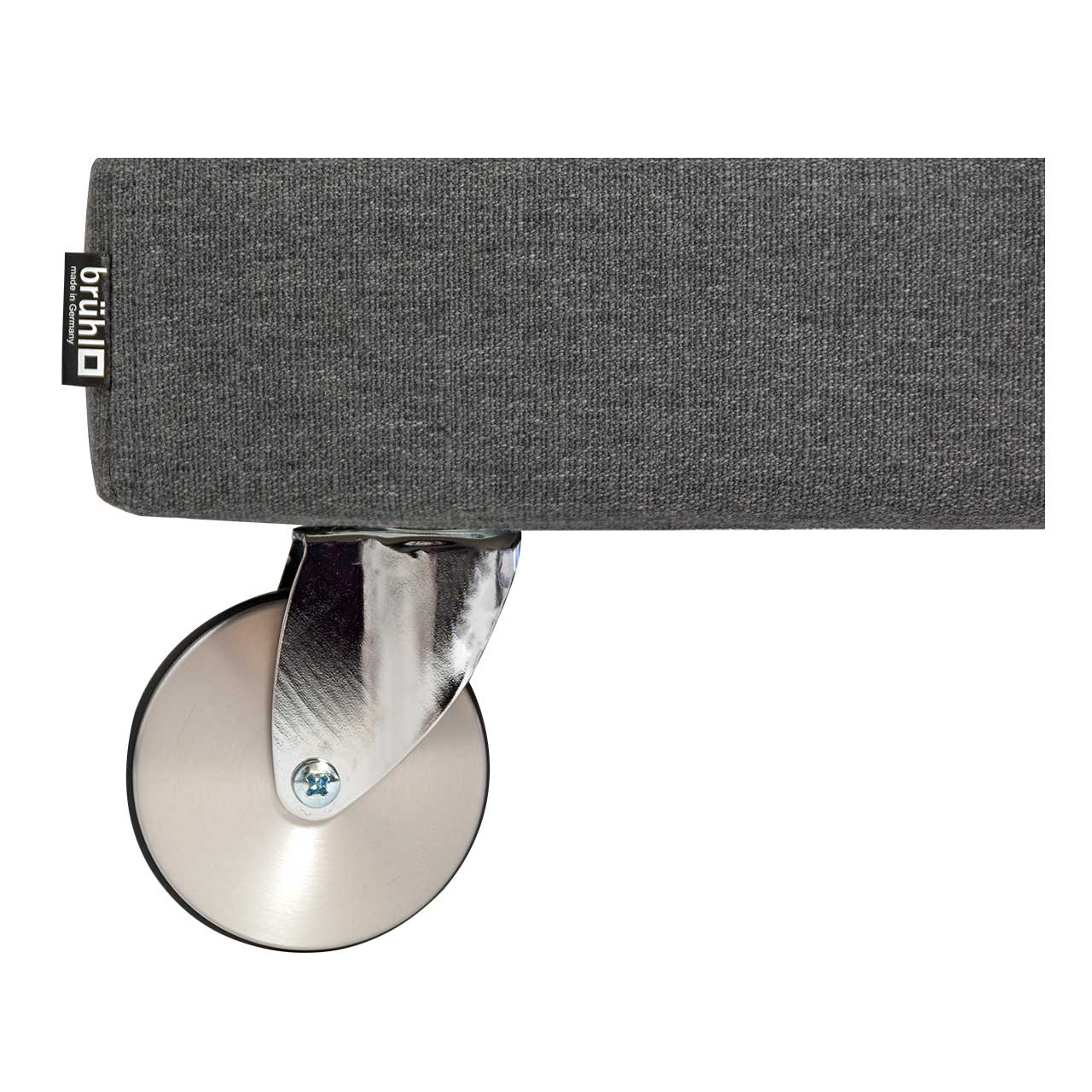 brühl four-two Rolle chrom glänzend Detailbild: Rollen für brühl four two in Metall chrom glänzend